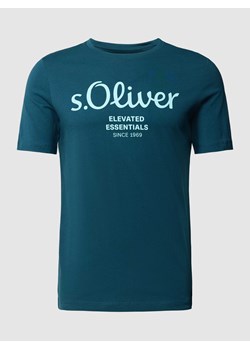 T-shirt z nadrukiem z logo ze sklepu Peek&Cloppenburg  w kategorii T-shirty męskie - zdjęcie 169460529