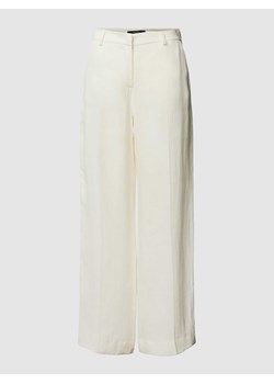 Spodnie lniane o kroju regular fit z szeroką nogawką model ‘MALIZIA’ ze sklepu Peek&Cloppenburg  w kategorii Spodnie damskie - zdjęcie 169460637