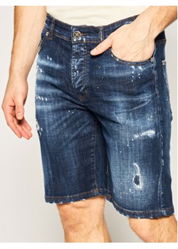 John Richmond Szorty jeansowe Mila RMP20123BE Granatowy Regular Fit ze sklepu MODIVO w kategorii Spodenki męskie - zdjęcie 169463209