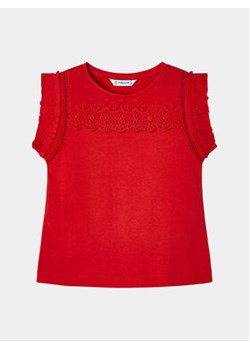 Mayoral Top 3094 Czerwony Regular Fit ze sklepu MODIVO w kategorii Bluzki dziewczęce - zdjęcie 169463238
