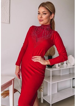 Sukienka midi Leticia Rays czerwona ze sklepu Clamodi w kategorii Sukienki - zdjęcie 169464357