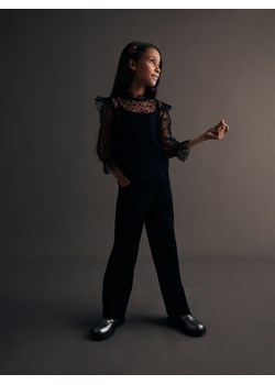 Reserved - Elastyczne jeansy straight - czarny ze sklepu Reserved w kategorii Spodnie dziewczęce - zdjęcie 169465077