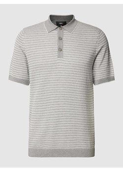 Koszulka polo o kroju slim fit ze wzorem w paski model ‘Flavius’ ze sklepu Peek&Cloppenburg  w kategorii T-shirty męskie - zdjęcie 169466237