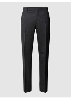 Spodnie do garnituru o kroju slim fit z efektem melanżu model ‘Blair’ ze sklepu Peek&Cloppenburg  w kategorii Spodnie męskie - zdjęcie 169466425