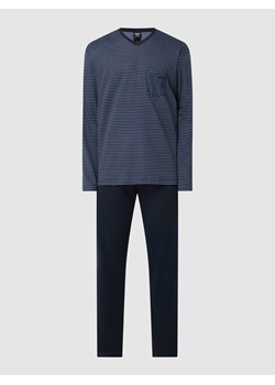 Piżama z bawełny model ‘Relax Streamline’ ze sklepu Peek&Cloppenburg  w kategorii Piżamy męskie - zdjęcie 169466428