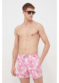 Pepe Jeans szorty kąpielowe kolor różowy ze sklepu ANSWEAR.com w kategorii Kąpielówki - zdjęcie 169470257