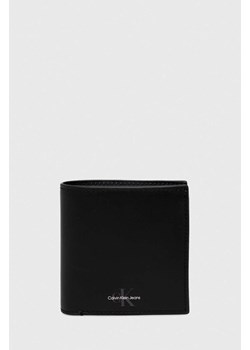 Calvin Klein Jeans portfel skórzany męski kolor czarny ze sklepu ANSWEAR.com w kategorii Portfele męskie - zdjęcie 169470685