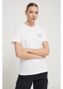 Converse t-shirt bawełniany damski kolor biały ze sklepu ANSWEAR.com w kategorii Bluzki damskie - zdjęcie 169470765