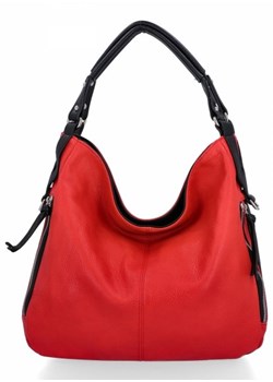 Duże Torebki Damskie XL firmy Hernan Czerwone (kolory) ze sklepu torbs.pl w kategorii Torby Shopper bag - zdjęcie 169481506