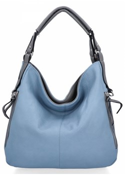 Duże Torebki Damskie XL firmy Hernan Błękitne (kolory) ze sklepu torbs.pl w kategorii Torby Shopper bag - zdjęcie 169481508