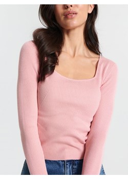 Sinsay - Sweter w prążki - różowy ze sklepu Sinsay w kategorii Swetry damskie - zdjęcie 169483755