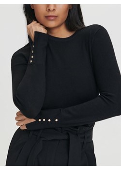 Sinsay - Sweter z ozdobnymi guzikami - czarny ze sklepu Sinsay w kategorii Swetry damskie - zdjęcie 169483758