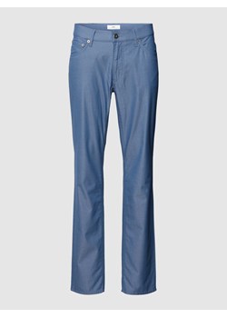 Spodnie materiałowe o kroju regular fit z fakturowanym wzorem model ‘Chuck’ ze sklepu Peek&Cloppenburg  w kategorii Spodnie męskie - zdjęcie 169484436