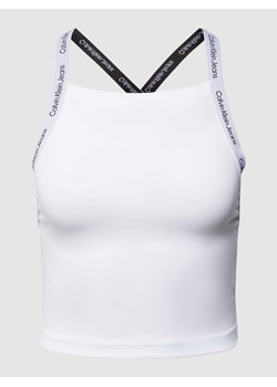 Top na ramiączkach krótki z nadrukiem z logo ze sklepu Peek&Cloppenburg  w kategorii Bluzki damskie - zdjęcie 169484638