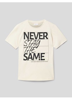 T-shirt z nadrukiem ze sloganem ze sklepu Peek&Cloppenburg  w kategorii T-shirty chłopięce - zdjęcie 169484689