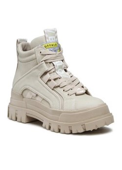 Buffalo Sneakersy Aspha Nc Mid BN1622064 Beżowy ze sklepu MODIVO w kategorii Workery damskie - zdjęcie 169488667