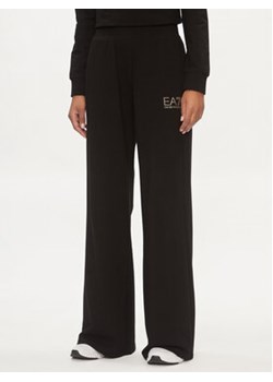 EA7 Emporio Armani Spodnie materiałowe 3DTP52 TJTXZ 0200 Czarny Regular Fit ze sklepu MODIVO w kategorii Spodnie damskie - zdjęcie 169488759