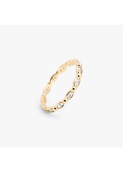 pierścionek z cyrkoniami złoty ze sklepu ANIA KRUK w kategorii Pierścionki - zdjęcie 169488829