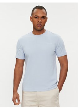Calvin Klein T-Shirt Micro Logo Interlock K10K109894 Niebieski Regular Fit ze sklepu MODIVO w kategorii T-shirty męskie - zdjęcie 169491545