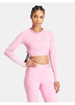 adidas Koszulka techniczna Hyperglam Training IN6775 Różowy Slim Fit ze sklepu MODIVO w kategorii Bluzki damskie - zdjęcie 169491665