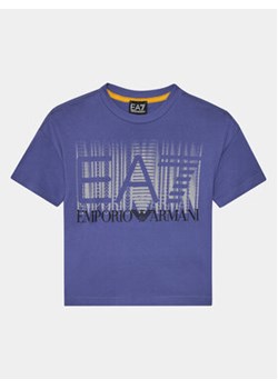 EA7 Emporio Armani T-Shirt 3DBT59 BJ02Z 1557 Niebieski Regular Fit ze sklepu MODIVO w kategorii T-shirty chłopięce - zdjęcie 169494008