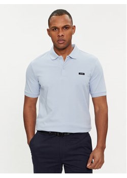 Calvin Klein Polo K10K111196 Niebieski Slim Fit ze sklepu MODIVO w kategorii T-shirty męskie - zdjęcie 169494026