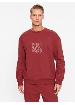 Hugo Bluza 50501590 Czerwony Regular Fit ze sklepu MODIVO w kategorii Bluzy męskie - zdjęcie 169494156