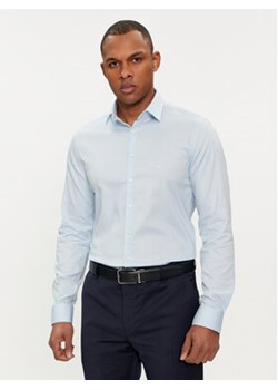 Calvin Klein Koszula Micro Dot K10K112884 Niebieski Slim Fit ze sklepu MODIVO w kategorii Koszule męskie - zdjęcie 169494195