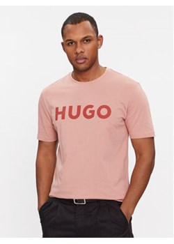 Hugo T-Shirt Dulivio 50467556 Różowy Regular Fit ze sklepu MODIVO w kategorii T-shirty męskie - zdjęcie 169494247