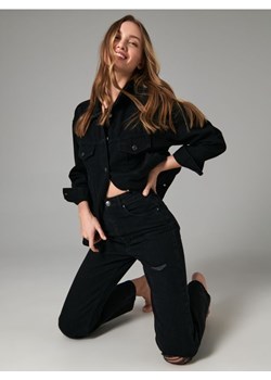 Sinsay - Kurtka jeansowa oversize - czarny ze sklepu Sinsay w kategorii Kurtki damskie - zdjęcie 169494987