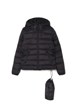 Cropp - Czarna kurtka puffer z kapturem - czarny ze sklepu Cropp w kategorii Kurtki damskie - zdjęcie 169495119