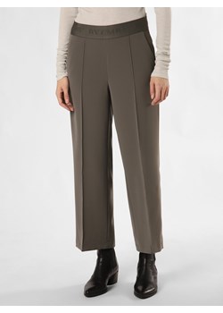 Cambio Spodnie - Cameron Kobiety Sztuczne włókno khaki jednolity ze sklepu vangraaf w kategorii Spodnie damskie - zdjęcie 169495268