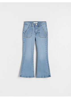 Reserved - Elastyczne jeansy flare - niebieski ze sklepu Reserved w kategorii Spodnie dziewczęce - zdjęcie 169495295