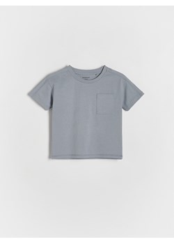 Reserved - T-shirt oversize z kieszonką - granatowy ze sklepu Reserved w kategorii Koszulki niemowlęce - zdjęcie 169495598