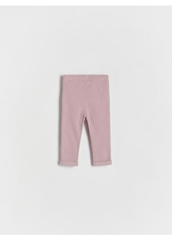 Reserved - Prążkowane legginsy - brudny róż ze sklepu Reserved w kategorii Legginsy niemowlęce - zdjęcie 169495625