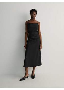 Reserved - Sukienka w tenisowy prążek - ciemnoszary ze sklepu Reserved w kategorii Sukienki - zdjęcie 169496155