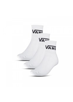 Skarpetki basic uniseks (3-pack) Vans Half Crew - białe ze sklepu Sportstylestory.com w kategorii Skarpetki damskie - zdjęcie 169499267