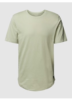 T-shirt z zaokrąglonym dołem model ‘ENOA’ ze sklepu Peek&Cloppenburg  w kategorii T-shirty męskie - zdjęcie 169499769