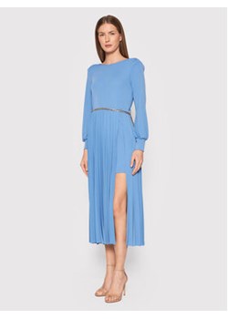 Rinascimento Sukienka koktajlowa CFC0018404002 Niebieski Regular Fit ze sklepu MODIVO w kategorii Sukienki - zdjęcie 169500875