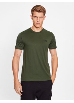 EA7 Emporio Armani T-Shirt 8NPT51 PJM9Z 1845 Zielony Regular Fit ze sklepu MODIVO w kategorii T-shirty męskie - zdjęcie 169500966