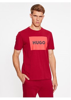 Hugo T-Shirt Dulive222 50467952 Czerwony Regular Fit ze sklepu MODIVO w kategorii T-shirty męskie - zdjęcie 169501096