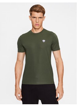 EA7 Emporio Armani T-Shirt 8NPT16 PJRGZ 1845 Zielony Regular Fit ze sklepu MODIVO w kategorii T-shirty męskie - zdjęcie 169501117