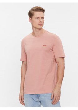Hugo T-Shirt Dero222 50466158 Różowy Regular Fit ze sklepu MODIVO w kategorii T-shirty męskie - zdjęcie 169501228