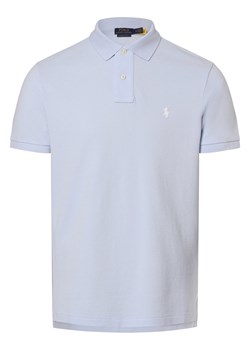Polo Ralph Lauren Męska koszulka polo Mężczyźni Bawełna jasnoniebieski jednolity ze sklepu vangraaf w kategorii T-shirty męskie - zdjęcie 169503826