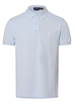 Polo Ralph Lauren Męska koszulka polo Mężczyźni Bawełna jasnoniebieski jednolity ze sklepu vangraaf w kategorii T-shirty męskie - zdjęcie 169503827