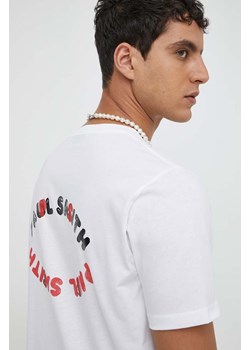 PS Paul Smith t-shirt bawełniany męski kolor biały z nadrukiem ze sklepu ANSWEAR.com w kategorii T-shirty męskie - zdjęcie 169504686