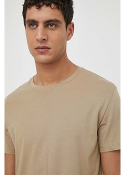 Levi&apos;s t-shirt bawełniany 2-pack męski kolor szary gładki ze sklepu ANSWEAR.com w kategorii T-shirty męskie - zdjęcie 169504719