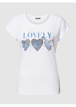 T-shirt z dodatkiem wiskozy i nadrukiem z motywem ze sklepu Peek&Cloppenburg  w kategorii Bluzki damskie - zdjęcie 169505018