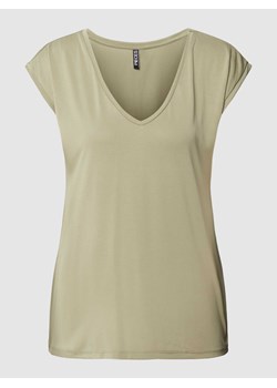 T-shirt z dekoltem w serek model ‘KAMALA’ ze sklepu Peek&Cloppenburg  w kategorii Bluzki damskie - zdjęcie 169505147