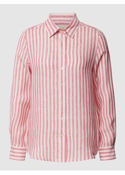 Bluzka lniana ze wzorem w paski model ‘LARI’ ze sklepu Peek&Cloppenburg  w kategorii Koszule damskie - zdjęcie 169505258